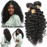 Benehair Deep Wave Malaysian Virgin Human Hair Extensions Hair Weave Weft Black Women 10 -30 4 Bundles 400G 8A