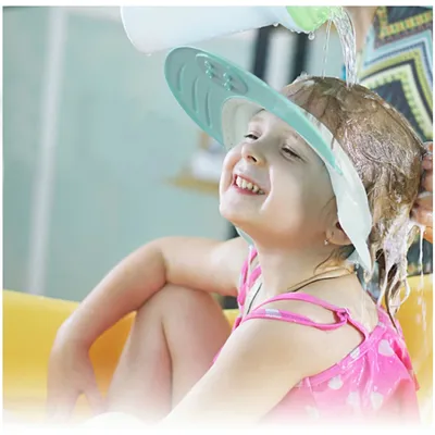 Bonnet de shampoing en silicone pour enfants chapeau de lavage des cheveux imperméable protection