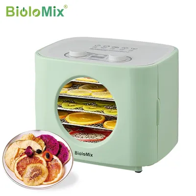 BioloMix – 5 plateaux en métal déshydrateur d'aliments sèche-Fruits avec fonction de brassage