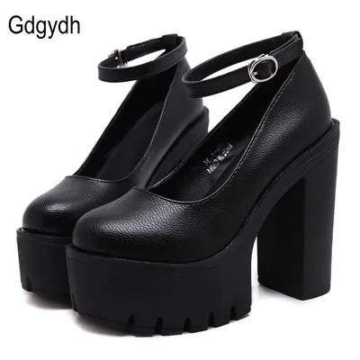 Gdgydh-Chaussures décontractées à talons hauts sexy ruslana korshunova escarpins à plateforme