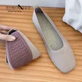 Mocassins d'été pour femmes espadrille respirante talon plat baskets coordonnantes à enfiler