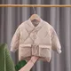 Parka à capuche en velours optique pour enfants veste chaude pour enfants manteau de finition