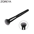 ZOREYA-Pinceau à Poudre Rond Noir Cheveux Synthétiques de Haute Qualité Outils Cosmétiques