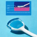 Grattoir à langue en Silicone poignée antidérapante brosse douce soins dentaires buccaux