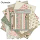 Chzimade-Lot de 12 feuilles de papier pour scrapbooking 15x15cm motif floral pour carte de