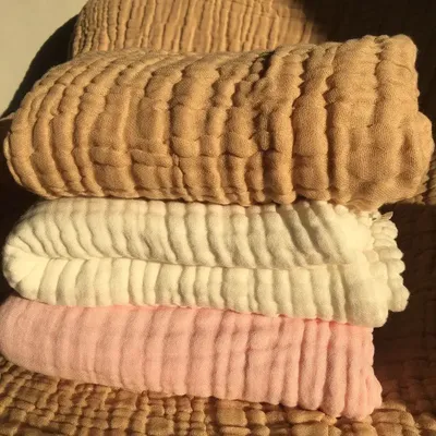 Couvertures en mousseline pour nouveau-né 6 couches literie pour bébé couverture personnalisée