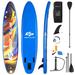 Costway Inflatable Stand Up Paddle Board with Backpack Aluminum Paddle Pump-L