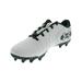 Under Armour Men's Nitro Low Mc White Ankle-High Leather Football Shoe - 6.5M