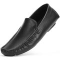 Mio Marino Threaded Leather Loafers for Men