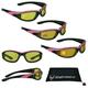 Bikershades Motorcycle Transition Glasses Foam Padded for Men and Women. Day Night Biker Riding Photochromic Lens Sunglasses