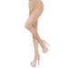 Women's Plus-Size Plus Opaque Sheer Waist Tights with Cotton Crotch, Nude, Plus Size