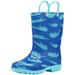 Norty Little Big Kids Boys Girls Waterproof PVC Rain Boots 41283-11MUSLittleKid Blue Whales