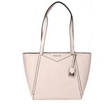 Michael Kors Small Whitney Pebbled Leather Tote- Soft Pink