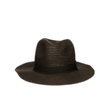 Women's Wide Brim Fedora Hat Spring Summer 126SH BK