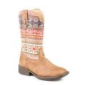 Roper Kids Girls Azteca Round Toe Western Cowboy Boots Mid Calf