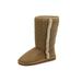 New Women's Tan Knitted Sweater Design Faux Suede Boots Size 8