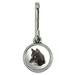 Wild Black Wolf Head Antiqued Charm Clothes Purse Suitcase Backpack Zipper Pull Aid