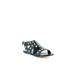 Isa Tapia Geri Studded Flat Sandals Black