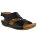 Comfort Wave by Easy Street Sloane Leather Sandals (Women)