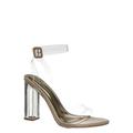 Avenue06 by Bamboo, Transparent Clear Dress Sandal - Perspex Vinyl Acrylic Strappy Shoe (women)