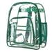 K-Cliffs Heavy Duty Clear Backpack with Green Trim