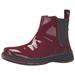 Easy Street Women's Lena Ankle Bootie, Burgundy Patent, 10 N