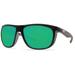 Costa Del Mar Kiwa KWA 11 Shiny Black Sunglasses
