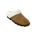 Comfortview Women's Wide Width The Andy Fur Clog Slipper Slippers