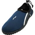 Norty Mens Water Shoes Aqua Socks Surf Beach Pool Swim Slip On 40159-9D(M)US Navy/White