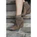 Cecelia New York Renata Pointy Toe Sock Bootie Sable Brown Wedge Ankle Bootie (6.5, Sable)