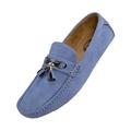 Amali Mens Casual Slip On Driving Moccasins Tuxedo Loafers with Tassel Sky Size 10.5