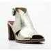 Bella Vita Viv-Italy Leather Block Heel Sandals Gold