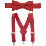 Holdâ€™Em Suspender Bow Tie Set for Kids, Baby Pre-tied Bow Tie, 1â€� Suspender