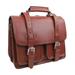 C.E.O. - 16 Classic Full Leather Briefcase Backpack L02.RB