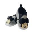 Disney Baby Infant Girls Grey & Black Minnie Mouse Ears Loafer House Shoes