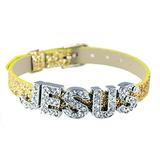 JESUS Belt Buckle Style Bracelet Letter Slide Charms Bling Christian