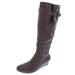 Style & Co. Womens Rainne Faux Leather Knee-High Riding Boots