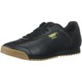 PUMA 366408-02 : Men's Roma Classic Gum Sneaker Black Team Gold (10.5 D(M) US)