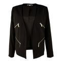 Michael Kors Women's Zip Trim Open Blazer Jacket