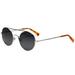 Round Janice Lennon Vintage Fashion Sunglasses Cool Silver - Silver