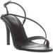Womens CHARLES by CHARLES DAVID Hardy Heeled Sandals, Black Smooth, 6.5 US