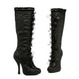 Tabatha 4" Heel Satin Knee Boots