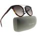 Calvin Klein CK4352S-221-53 Pilot Unisex Havana Frame Brown Lens Sunglasses NWT