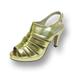 FLORAL Jules Women's Wide Width High Heel Platform Dress Slingback GOLD 6.5