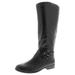 Style & Co. Womens Kindell Faux Leather Round Toe Riding Boots
