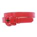 1" Western Buckle Patent Leather Fashion Belt