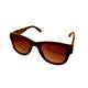 Lucky Brand Womens Black Tortoise Plastic Square Sunglass, Gradient Lens D2009