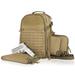 Savior Equipment Heavy-Duty Mobile Arsenal Compact Bag Protective Backpack, Tan