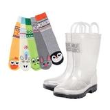 Children's MUK LUKS Molly Rain Boot with 5 Pack Socks