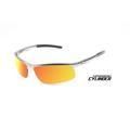 ICICLES CI-005-3 Cylinder Orange Mirror Lens Sunglasses with Silver Frame